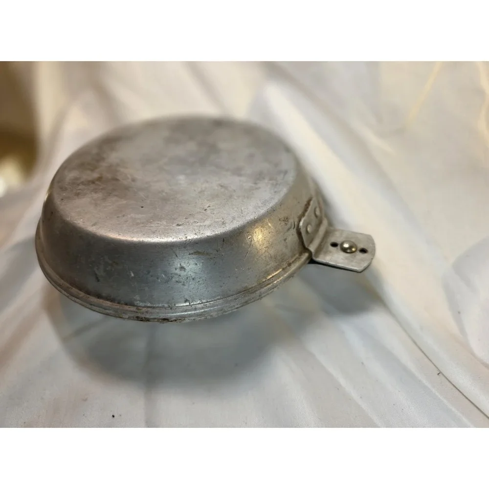 Vintage BSA Boy Scouts of America  Aluminum Mess Kit Frying Pan Bowl Camping
